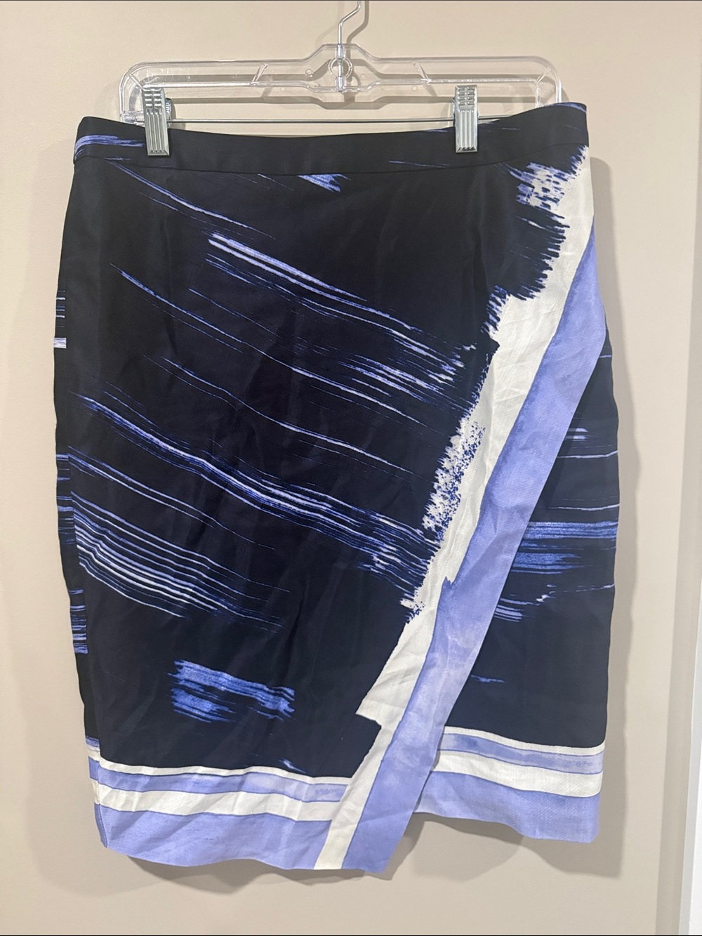 Banana Republic Purple and Black Asymmetrical Skirt